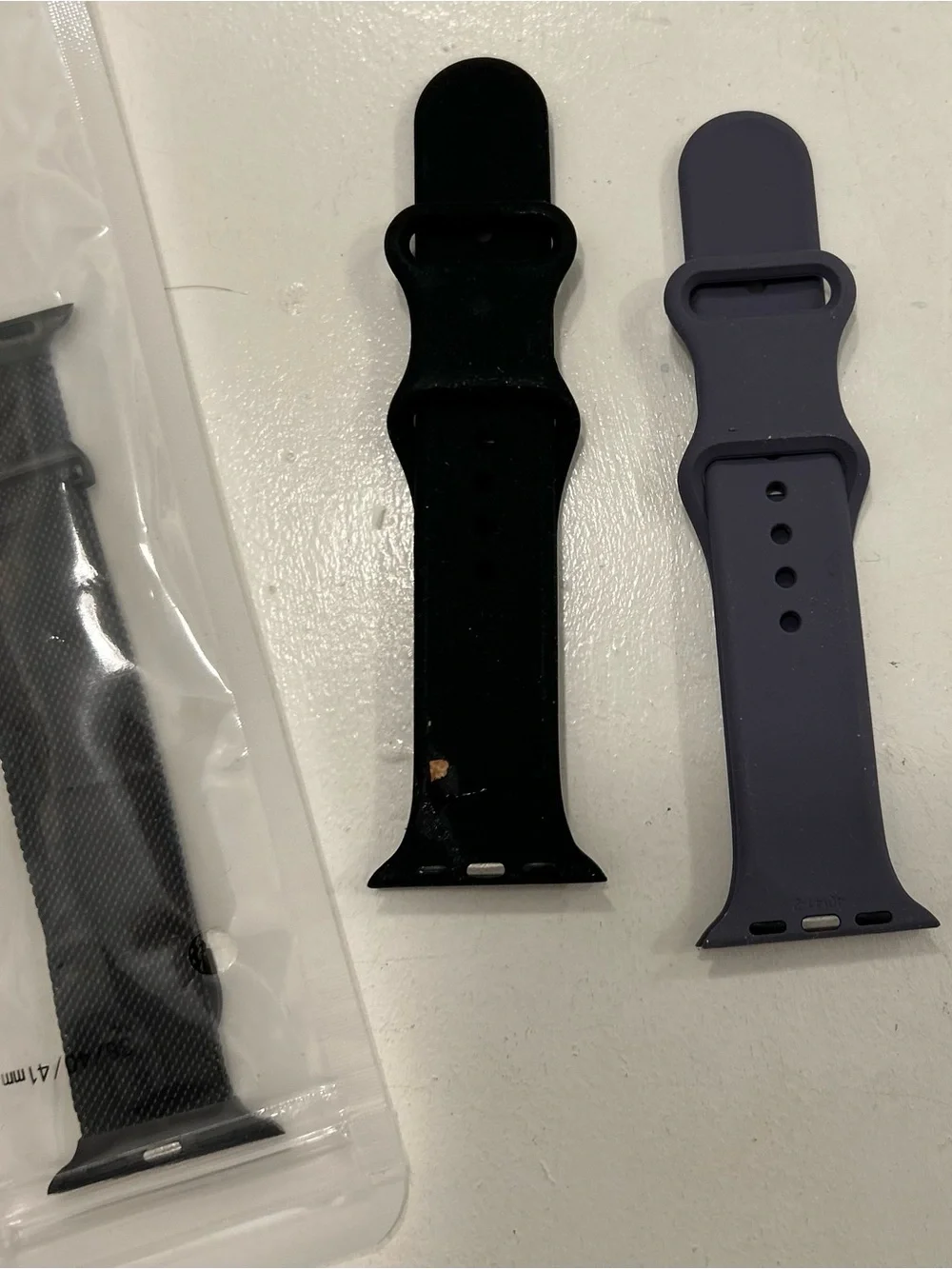 NWOT Silicone and Milanese Replacement Watch Bands - Black & Slate